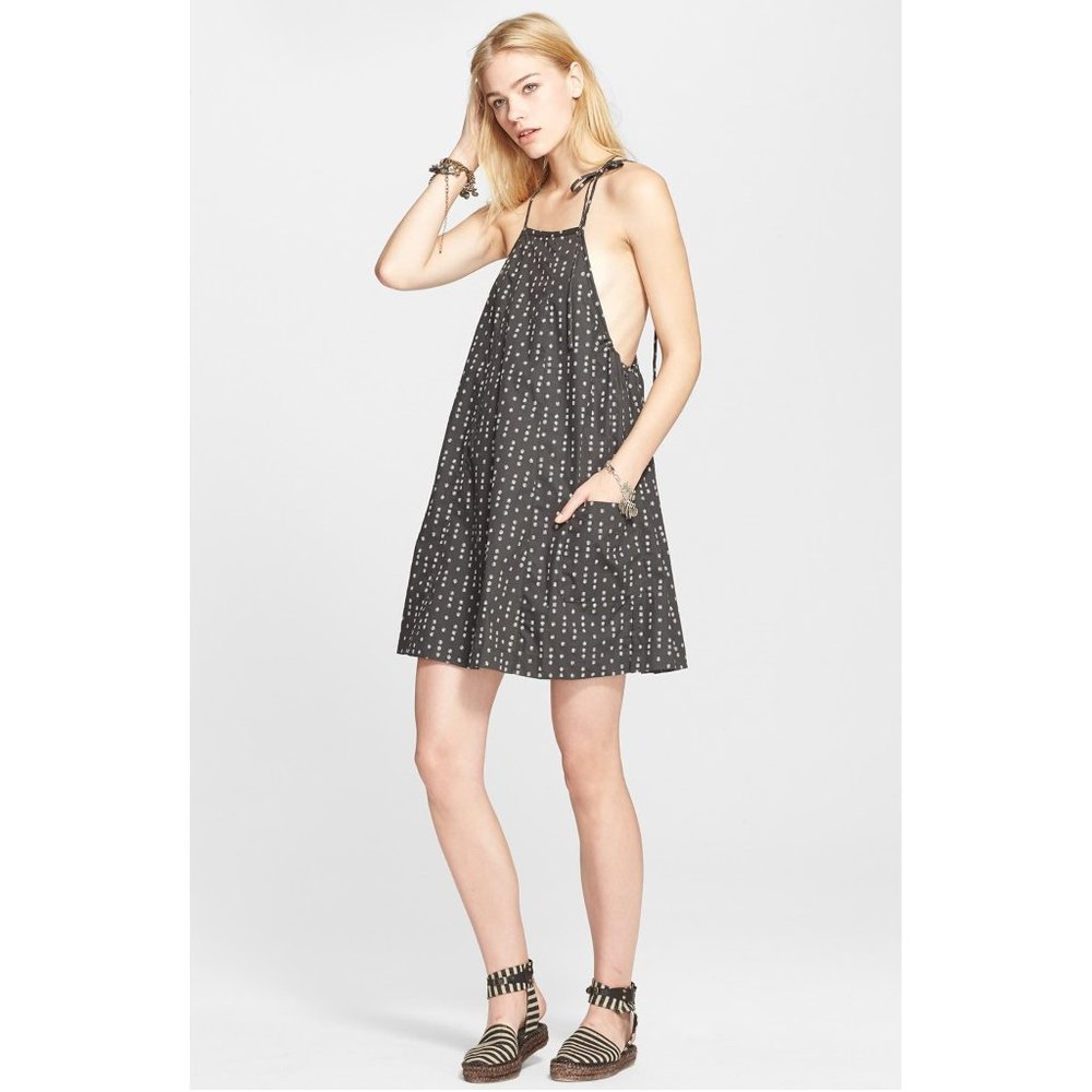 Black FREE PEOPLE mini Trapeze dress
